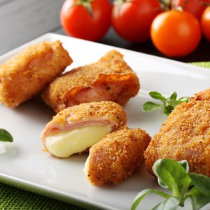 Fagottini Fritti ai Babybel e Prosciutto