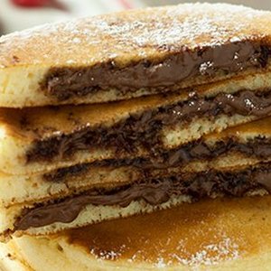 Pancakes ripieni di Nutella