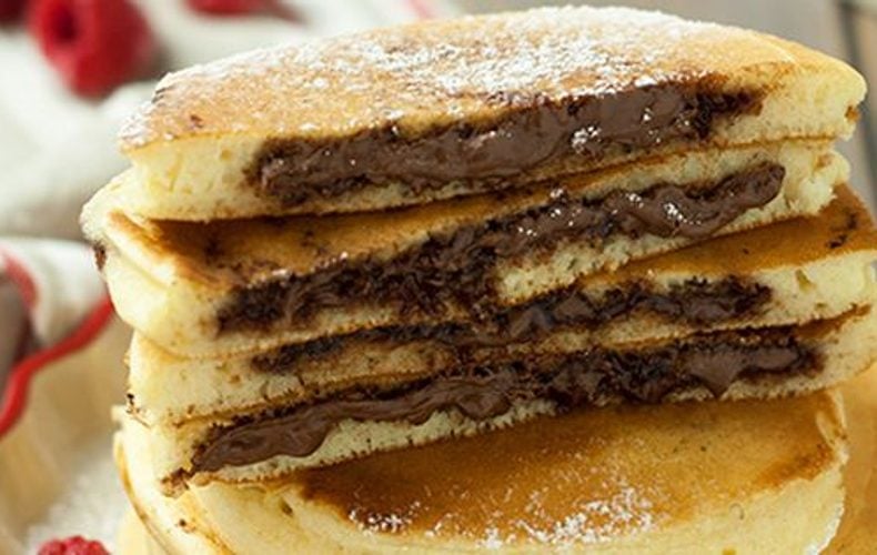 Ricetta Pancakes ripieni di Nutella