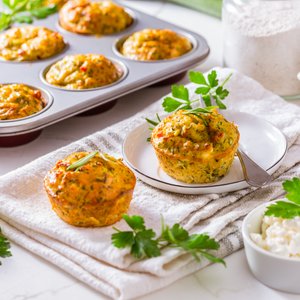 Muffin alle Zucchine e Pancetta