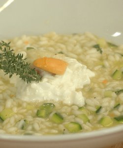 Ricetta La Casa del Gusto, Risotto Capesante, Zucchine e Burrata