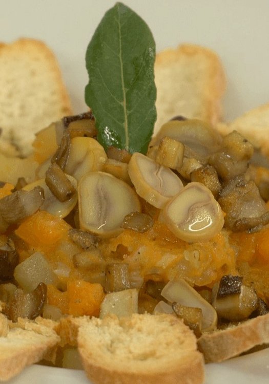 Ricetta La Casa del Gusto, Zuppa con Porri, Patate, Zucca, Porcini e