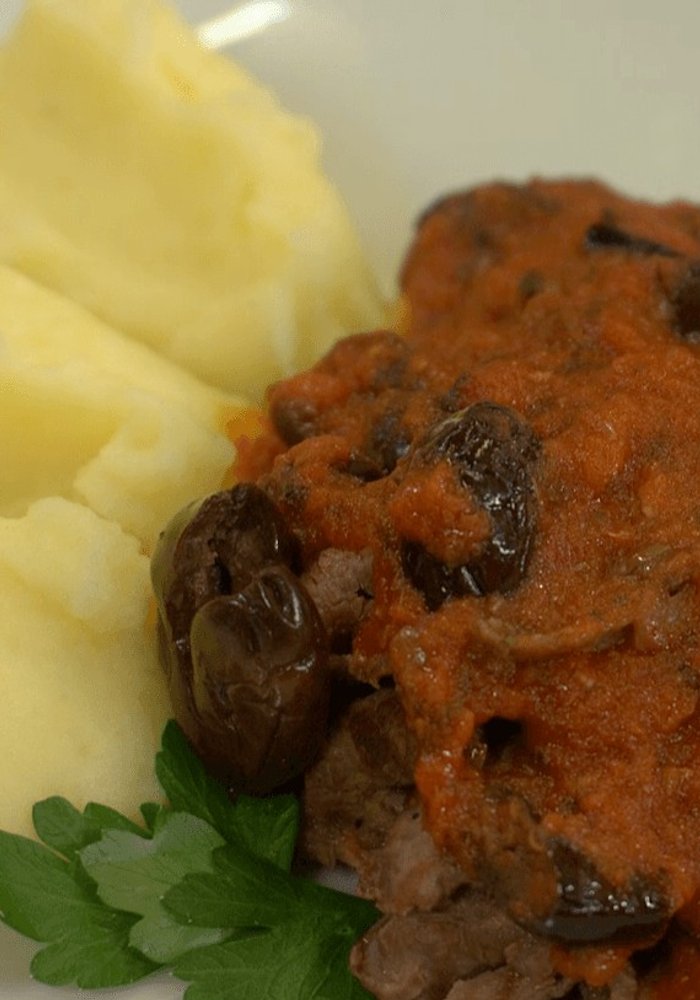 Ricetta La Casa del Gusto, Straccetti di Vitellone alla Pizzaiola con Purè di Patate