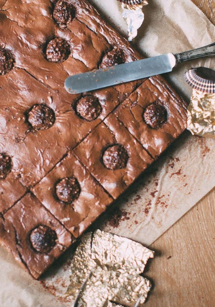 Ricetta Brownies ai Ferrero Rocher