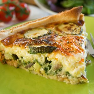 Torta Salata Zucchine e Provola