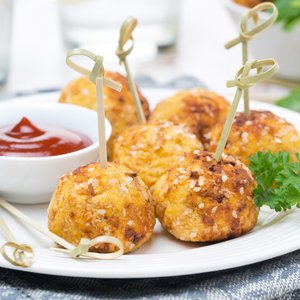 Crocchette di Patate e Prosciutto su Stecco