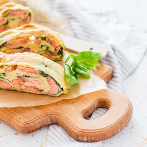 Strudel di Salmone e Spinaci