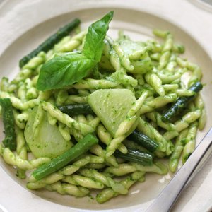 Trofie al Pesto con Patate e Fagiolini