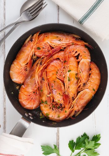Ricetta Gamberoni in Padella