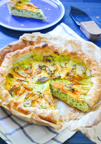 Ricetta Torta Salata ai Fiori di Zucca