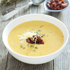Vellutata di Patate con Pancetta Croccante