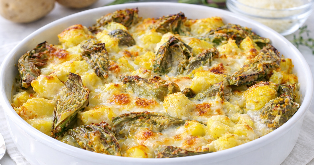 Ricetta Sformato di Carciofi e Patate al Forno - Il Club delle Ricette