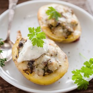 Barchette di Patate ai Funghi