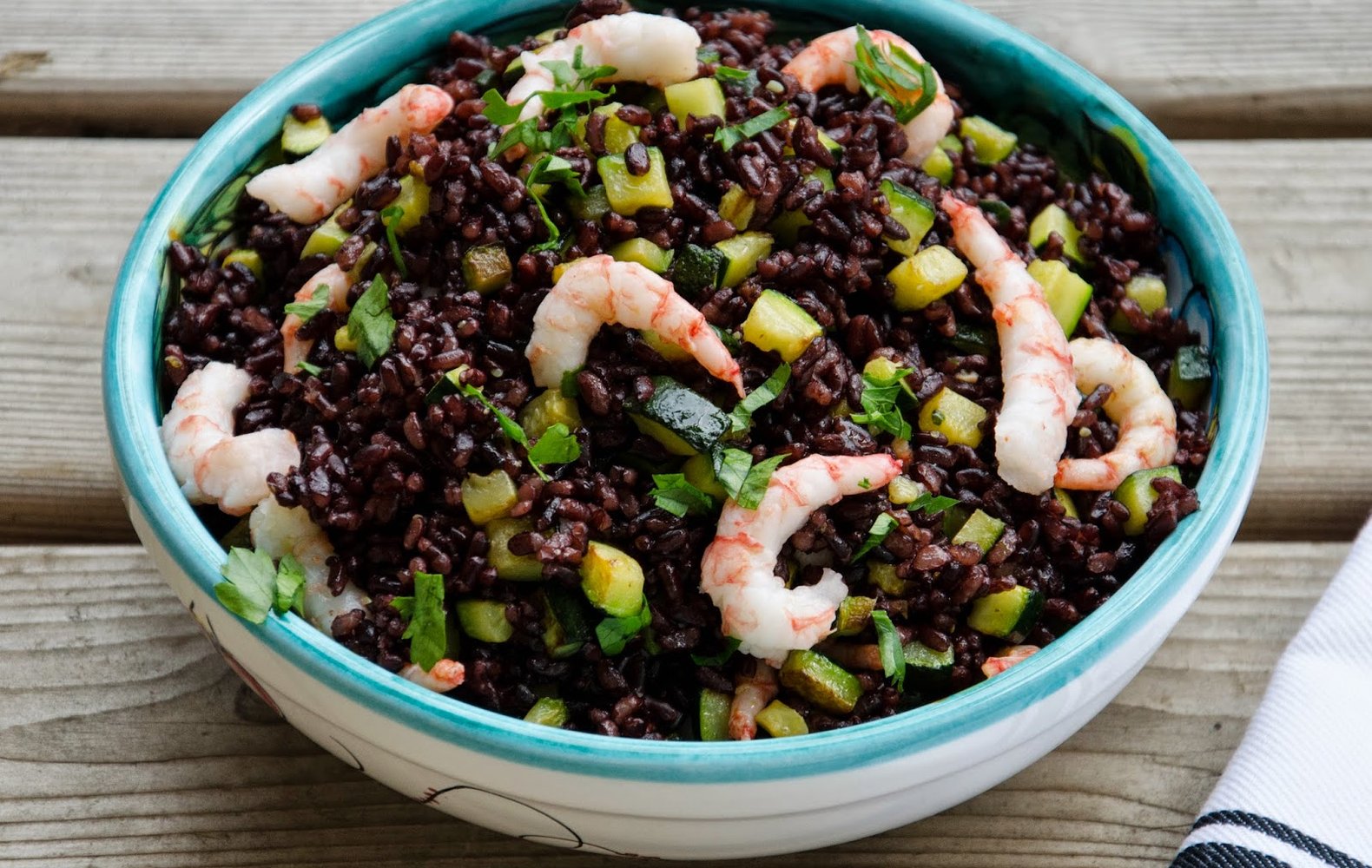 Ricetta Riso Venere con Zucchine e Gamberi Il Club delle Ricette