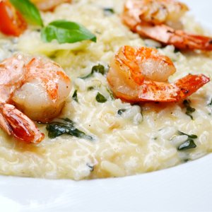 Risotto alla Liquirizia e Gamberi