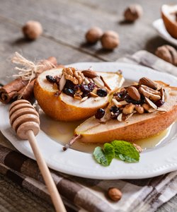 Ricetta Pere Cotte al Forno con Miele e Frutta Secca