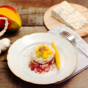 Risotto con Mango e Gorgonzola