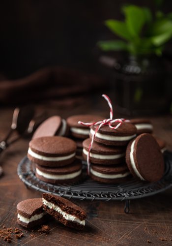 Ricetta Biscotti al Cioccolato e Crema