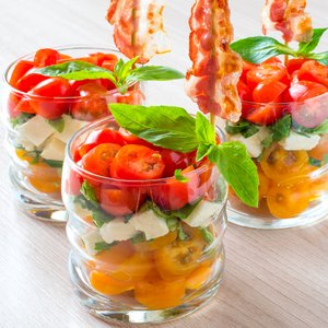Caprese Finger Food con Pancetta