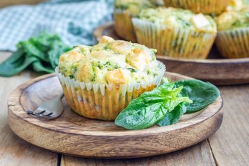 Ricetta Muffin Salati con Spinaci e Feta