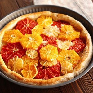 Crostata Caramellata di Mele e Arance