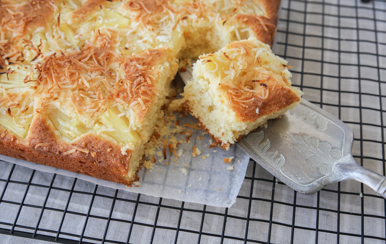 Torta Ananas e Cocco Senza Glutine