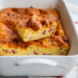 Frittata Soffice al Forno con Prosciutto Cotto