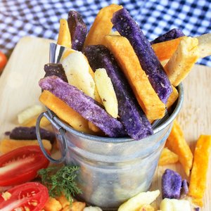 Patate Viola Fritte