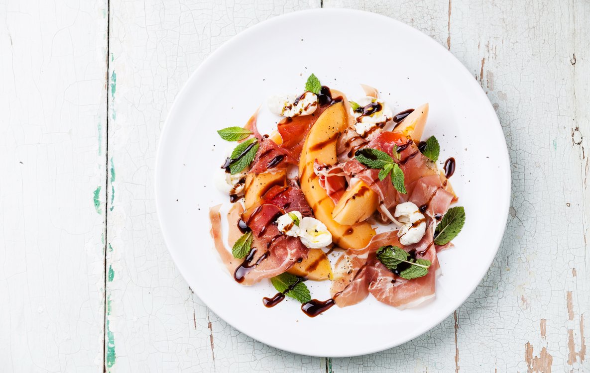 Ricetta Prosciutto e Melone con Mozzarella e Aceto Balsamico Il Club