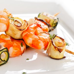 Spiedini di Gamberi e Zucchine