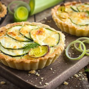 Tartellette Salate Zucchine e Porri