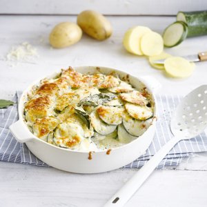 Zucchine e Patate Gratinate