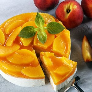 Cheesecake alle Pesche