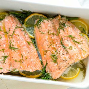 Filetti di Trota Salmonata al Limone e Gin