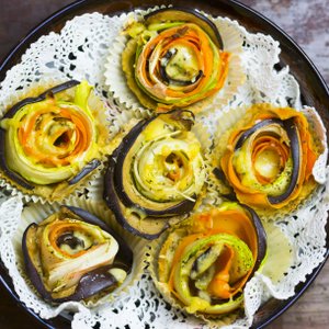 Rose di Pasta Brisée con Verdure