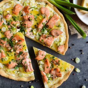 Torta Salata con Salmone e Patate