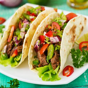 Tacos con Carne