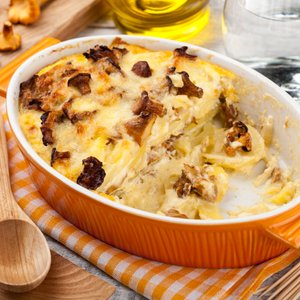 Patate Gratinate ai Funghi