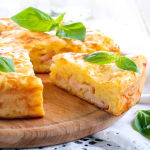 Frittata al Forno con Prosciutto e Formaggio