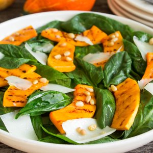 Insalata di Spinaci con Zucca Grigliata