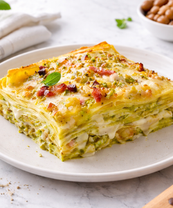 Ricetta Lasagne ai Pistacchi, Prosciutto e Taleggio