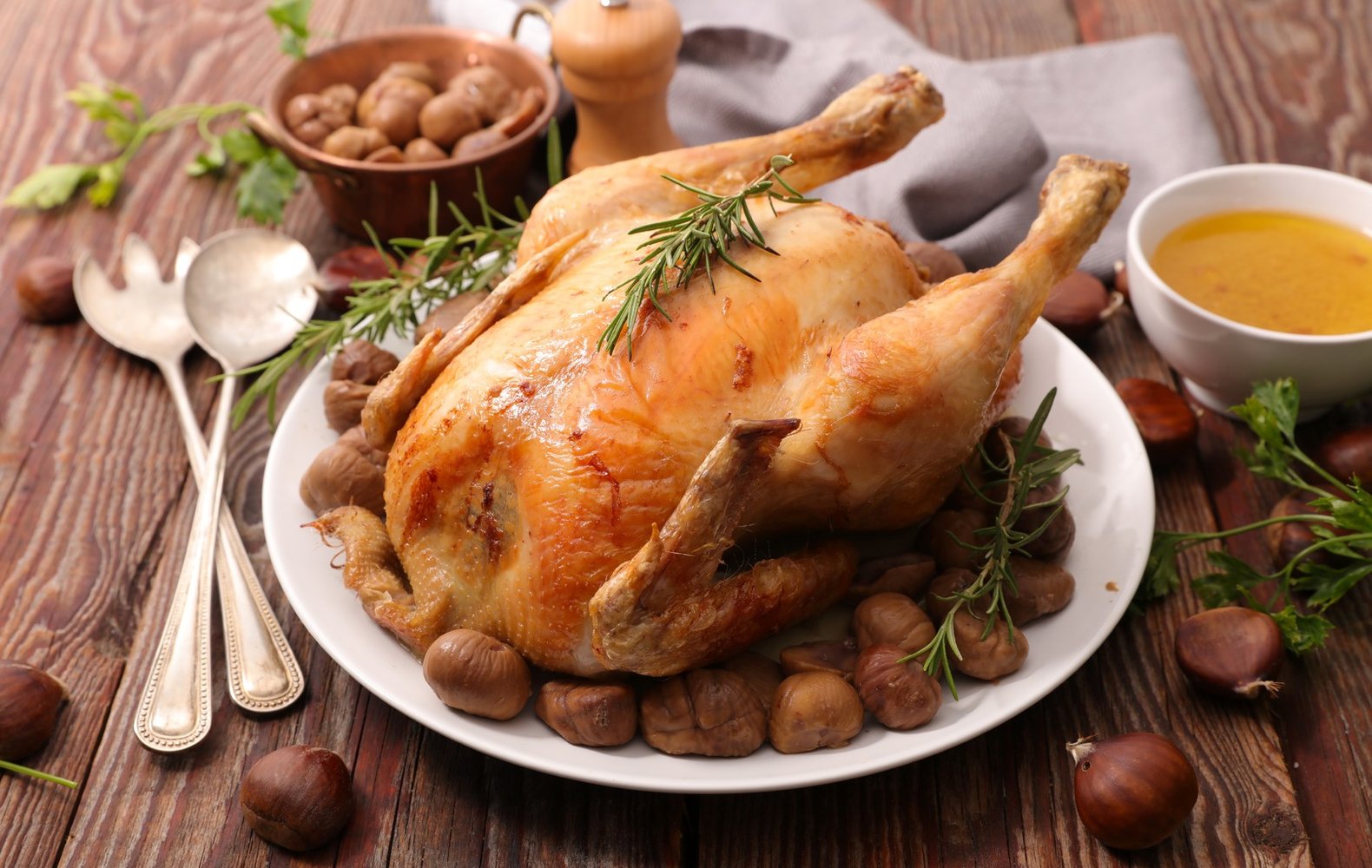 Pollo Ripieno alle Castagne e Salsiccia