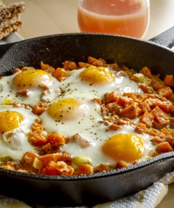 Ricetta Uova al Tegamino con la Zucca