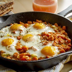 Uova al Tegamino con la Zucca