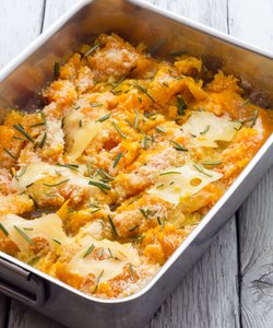 Ricetta Zucca al Forno con Formaggio Filante