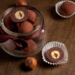 Tartufi con Cuore di Nocciola