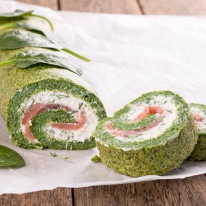 Rotolo di Spinaci con Salmone