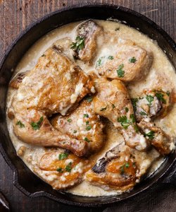 Ricetta Pollo con Panna e Funghi