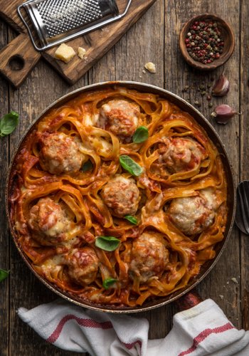 Ricetta Pasta al Forno con le Polpette