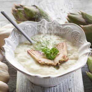 Vellutata di Carciofi e Porri